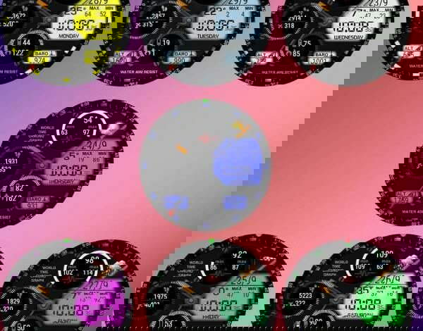Color changing amazing hybrid watch face