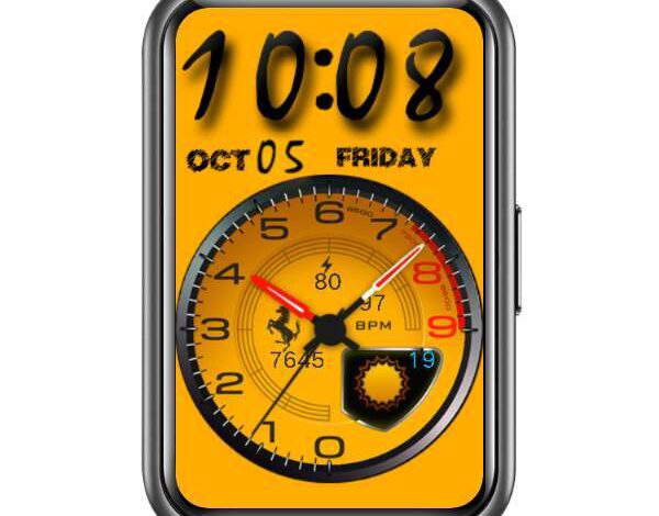 Ferrari magical hybrid watch face