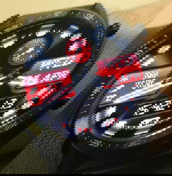 3D hybrid watch face