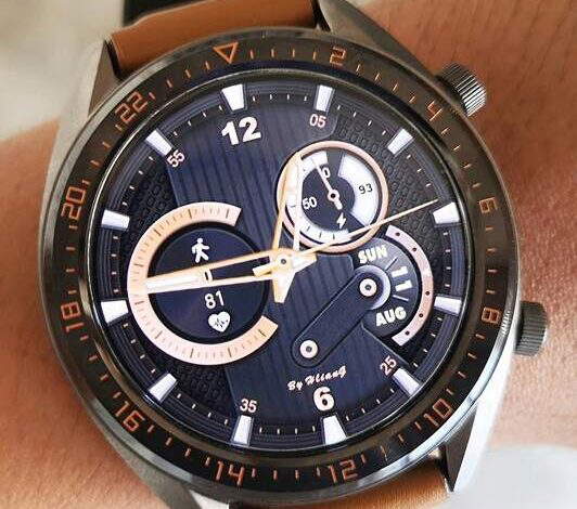 Amazing HQ Gold hybrid watch face theme
