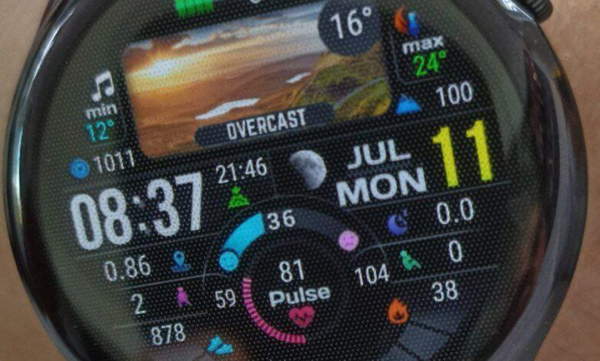 Ultra realistic weather pictures digital watch face theme