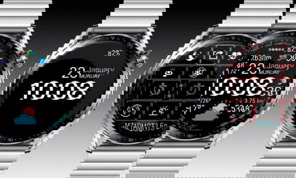 Samsung ported HQ digital watch face with AOD