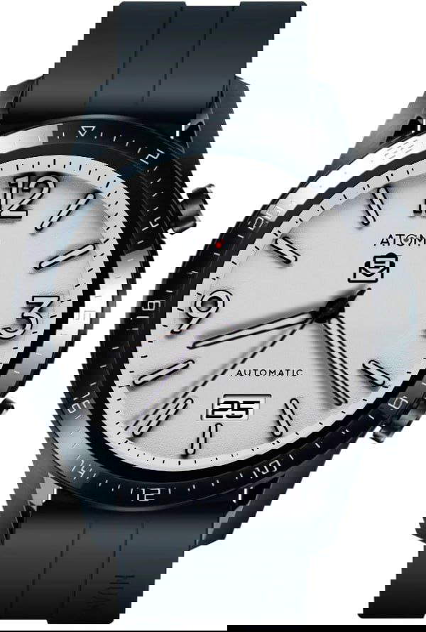 Pure white analog watch face theme